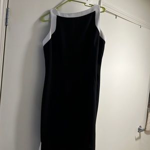 Black and white dress , fully lined